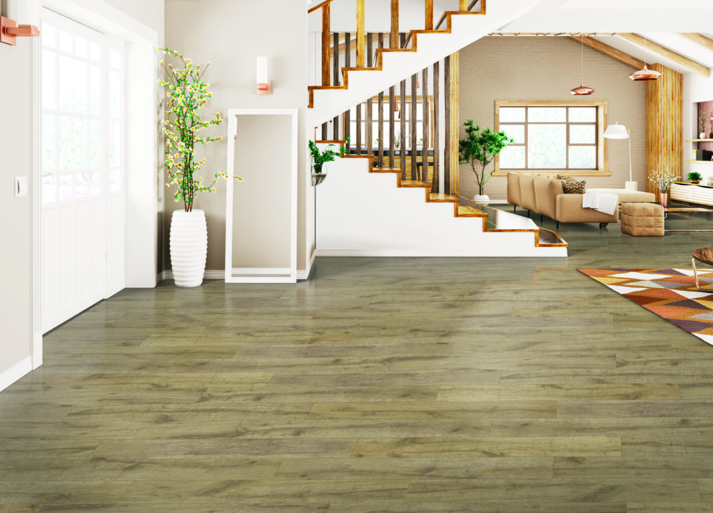 Entryway with TORLYS Reclaime laminate in Jefferson Oak