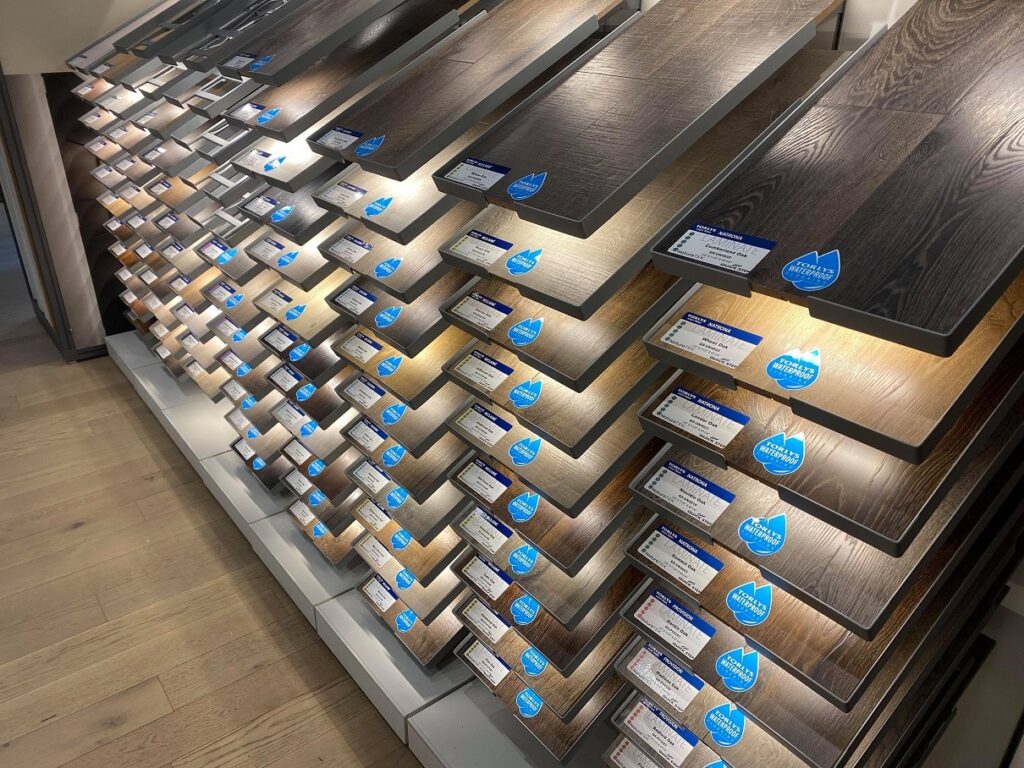 Signature displays in store