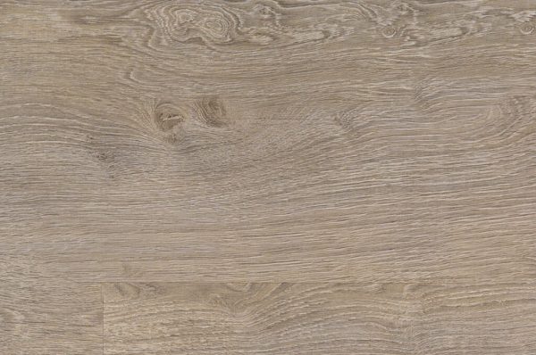 Old Oak Light Grey* features a light brown wood texture with natural grain patterns and knots, offering a smooth, clean surface with subtle tonal variations and a realistic oak-like appearance.