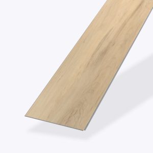 A single Sittler light woodgrain plank, angled and isolated on a plain white background, displays a smooth texture and natural wood pattern.