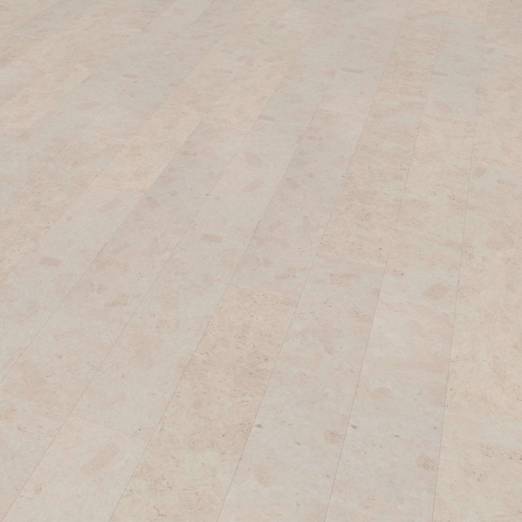 Vintage Cinder features light beige, wood-textured long narrow planks arranged in parallel rows, giving your space a clean and spacious look.