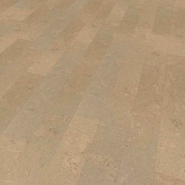 Burl Chai cork floor tiles arranged in a staggered pattern, featuring a natural, lightly textured surface with subtle speckles and color variations.