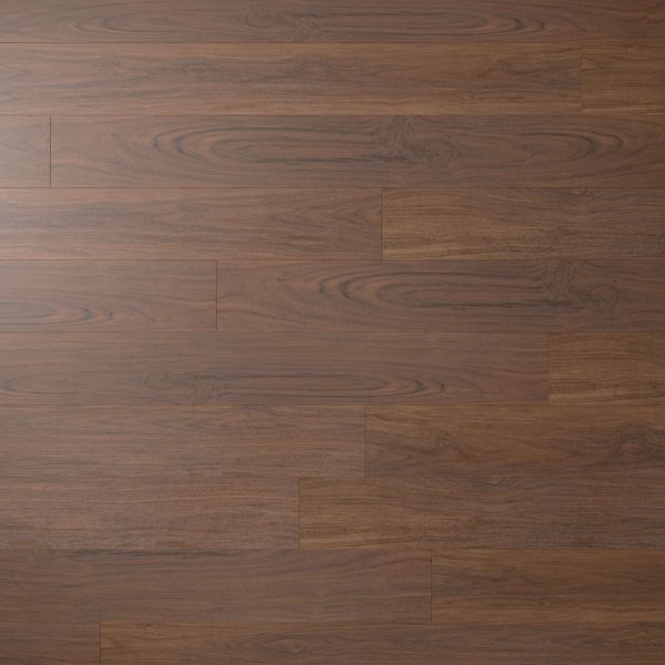Adirondack Oak features medium brown planks with visible grain patterns and a smooth, polished finish. The horizontally arranged planks display slight variations in color and texture.