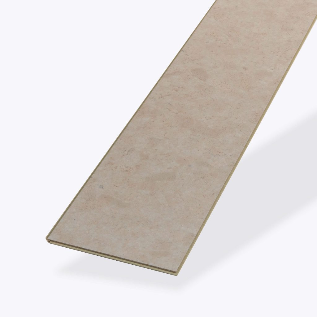 A single rectangular Vintage Cinder floor tile in beige with a subtle textured pattern, photographed on a white background.