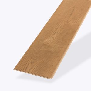 Annapolis Oak: A single light brown wood floor plank with visible grain patterns, displayed on a plain white background.