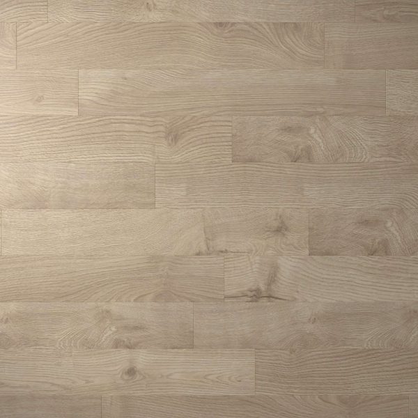 Alberta features a light-colored wooden floor with visible grain patterns and subtle natural plank variations, offering a smooth surface arranged in an even horizontal layout.
