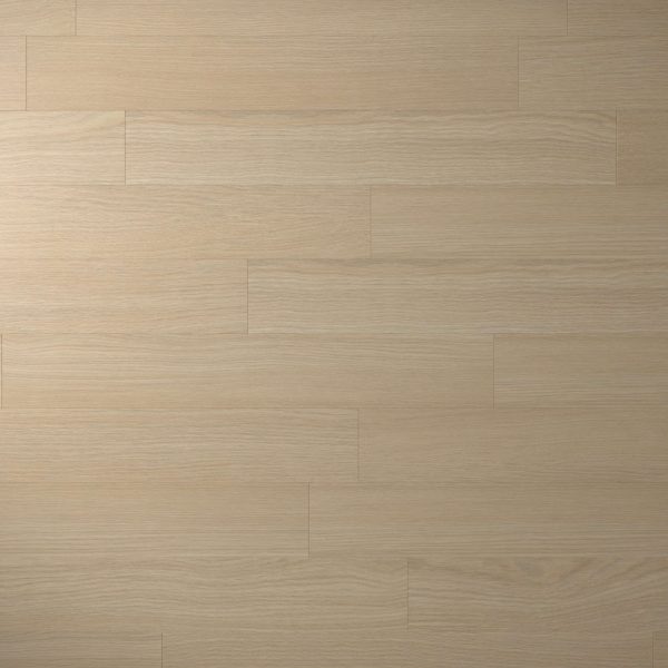 Bridgeland features light brown wood flooring with a smooth matte finish. Planks are laid in a staggered pattern, highlighting subtle grain and natural texture. The surface is clean, evenly lit, and exudes an inviting look.