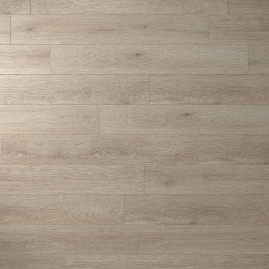 Tekarra features long, light-colored wooden planks with a smooth finish and natural wood grain patterns, arranged in a staggered layout.