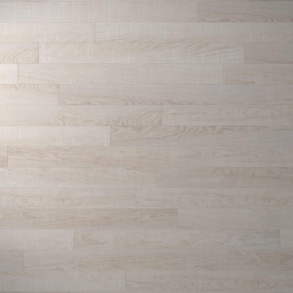 Oyster Bay features light-colored wooden planks arranged horizontally, with a subtle wood grain pattern and smooth, even finish for a neutral, modern look—ideal for floors or walls.