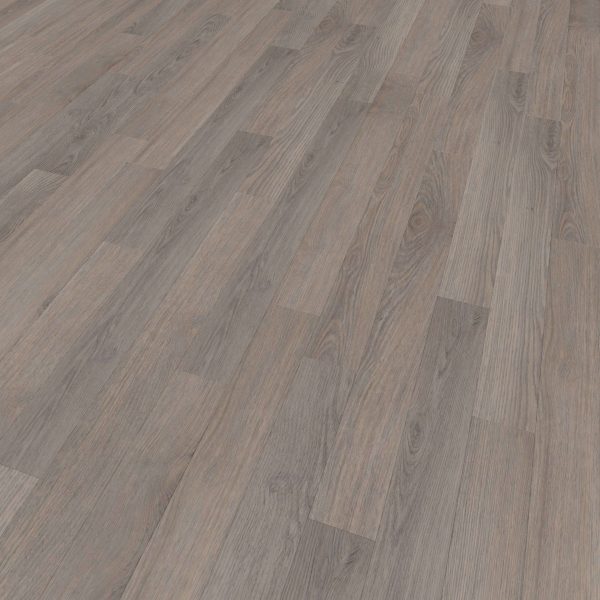Sandy Ridge features light and dark grayish-brown planks with visible wood grain and texture, arranged in a staggered pattern.