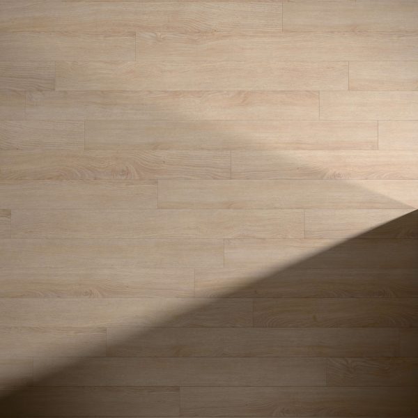 Spring Creek features a light wooden floor with horizontal planks, a diagonal shadow in the lower right corner, subtle wood grain patterns, and a smooth, clean look.