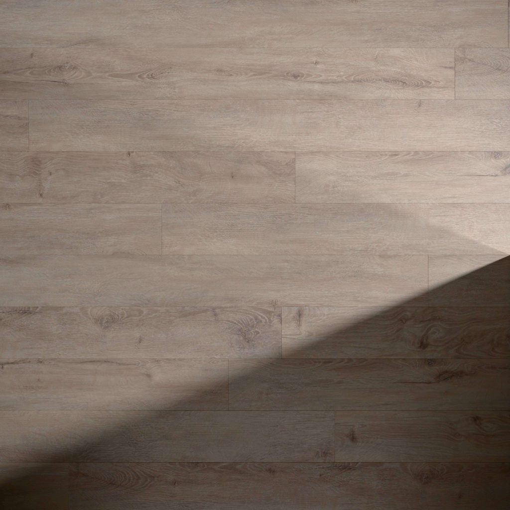 Brighton Hill features a light brown wooden floor with visible grain patterns and a diagonal shadow in the lower right corner. The smooth, clean surface gives it a simple, modern appearance.