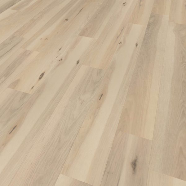 Maffra* features light-colored wood flooring with subtle grain patterns and occasional small knots, arranged in long planks for a smooth, natural look.