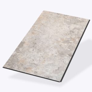 The Bridgewater tile features a rectangular shape with a textured, stone-like surface in light gray, beige, and subtle brown tones, shown at an angle against a plain white background.