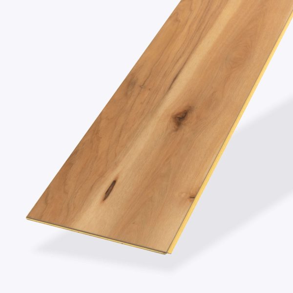 The Dorrigo* is a single wooden floor plank with a light natural finish, visible wood grain, and knots, displayed on a plain white background.