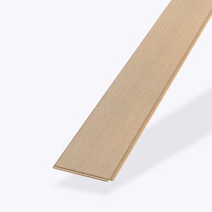A single, long, narrow strip of Arcadian Oak* with a flat surface and slightly beveled edges is displayed against a plain white background.