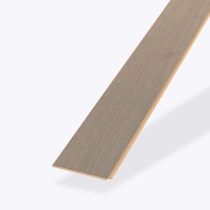 A single, narrow Pebble Oak* plank in light brown with a smooth, textured surface, photographed on a white background.
