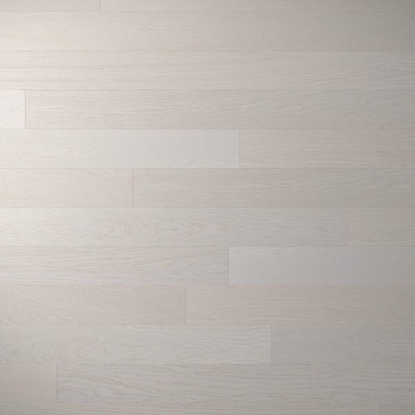 Winter Hill Oak features light-colored wooden flooring with a natural grain pattern, composed of horizontal rectangular planks that are neatly arranged and evenly spaced for a clean, modern look.