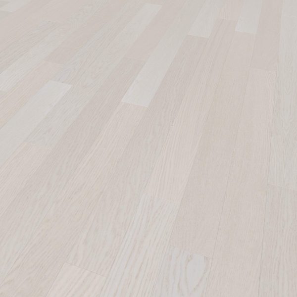 Winter Hill Oak features a light-colored wooden floor with subtle wood grain patterns and a staggered plank layout, offering a clean, modern look.