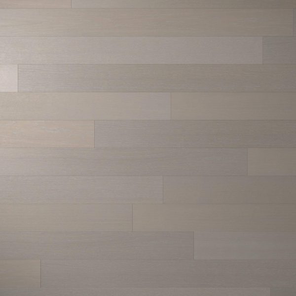 Castle Rock Oak* floor planks in light gray, arranged in a staggered pattern, feature a smooth surface with subtle wood grain textures and gentle shade variations.