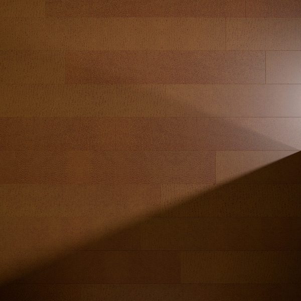 The Catania floor features a brown wood finish with a diagonal shadow from the right, forming a bright triangular highlight in the upper right corner.