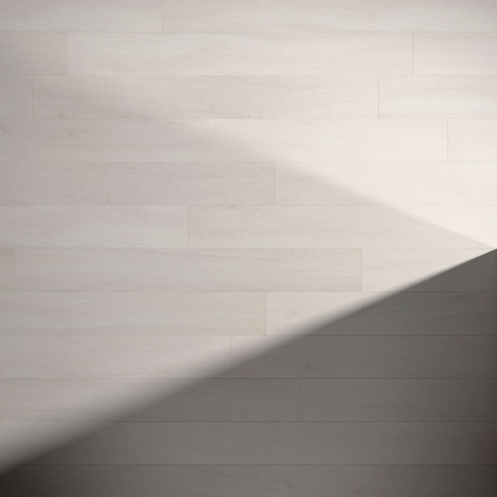 Paris Oak wood flooring features a diagonal shadow across the lower right corner, highlighting the contrast between its illuminated and shaded areas.