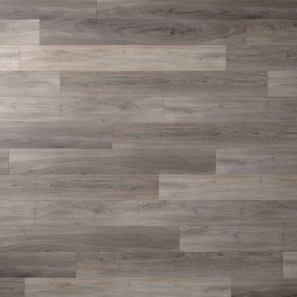 Tokyo Oak* features a seamless pattern of grayish-brown wooden floor planks laid horizontally, highlighting subtle variations in color and natural wood grain texture.