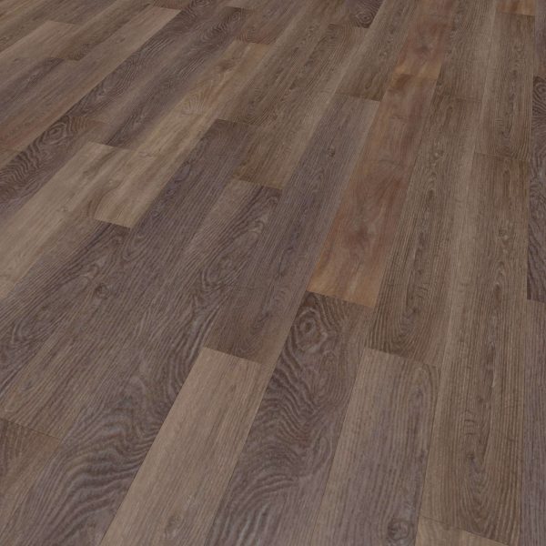 Close-up view of Sydney Oak* flooring featuring alternating planks in brown, tan, and reddish hues with natural wood grain patterns and a smooth, polished finish.