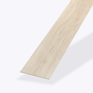 A single, rectangular plank of Paris Oak light wood flooring with a smooth texture and subtle wood grain pattern is displayed on a plain white background.