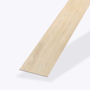 A single Turin Oak vinyl plank flooring piece on a plain, light background, shown at an angle to highlight its wood-look surface texture and thin profile.