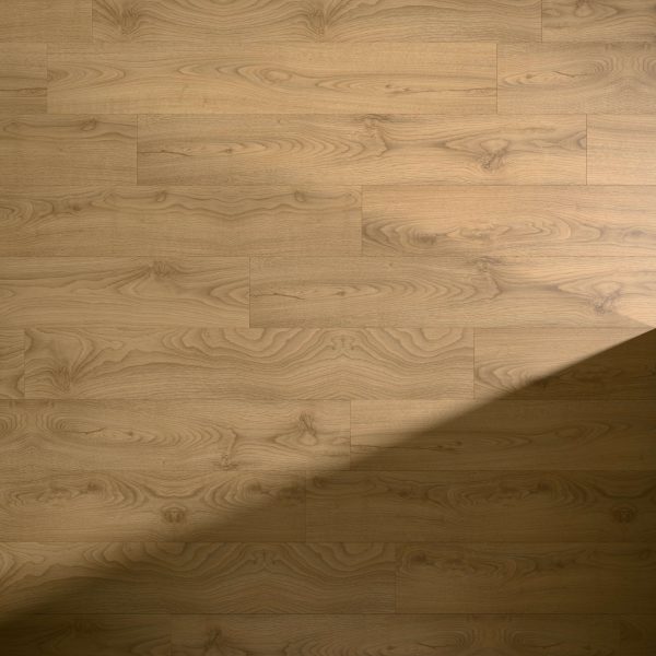 Sandy Oak wood flooring features a beautiful interplay of light and shadow.