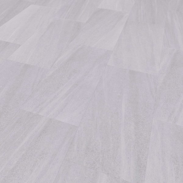 Tidal Grey* tiles feature a light gray textured surface with subtle shading and grain variations, arranged in a staggered floor pattern reminiscent of natural stone or marble.