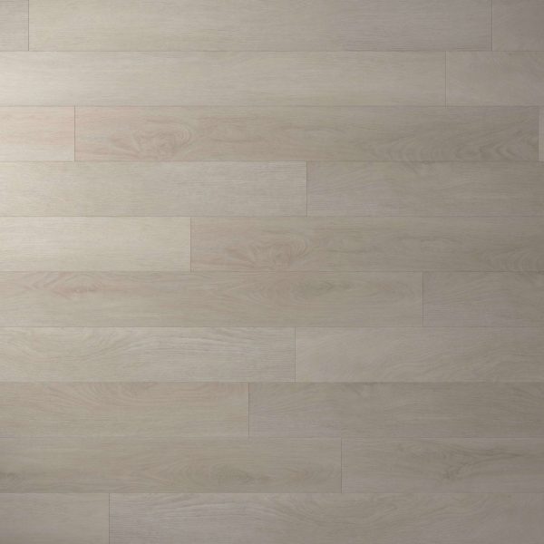 Lasalle features a light, natural wood look with subtle grain, smooth matte finish, and horizontal planks laid in a staggered brick pattern for a neutral, modern appeal.