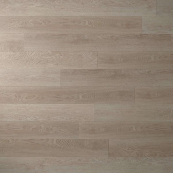 Merle features light brown wood flooring with a matte finish, subtle grain patterns, and natural variations. The planks are laid horizontally for a clean, modern look.