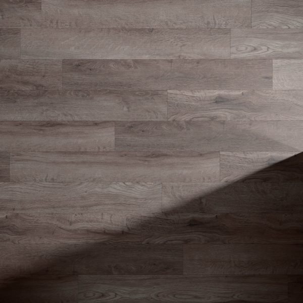 Skyline wooden floor planks in a natural brown tone, featuring visible wood grain and texture, with a diagonal shadow cast across the lower right corner.