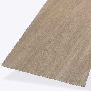The Allure Beige* rectangular vinyl floor tile features a subtle wood grain pattern and is shown from an angle against a plain light background.