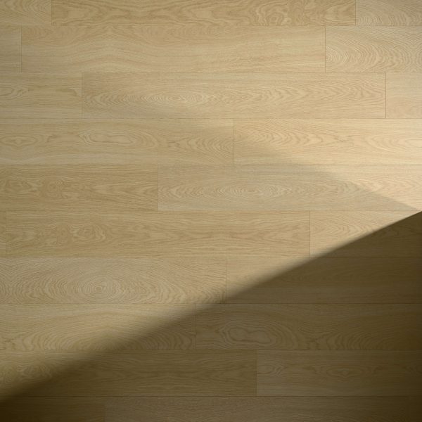 Laval Oak features light wood flooring with a natural grain pattern, accented by a diagonal shadow that stretches from lower left to upper right, highlighting contrast across the wooden planks.