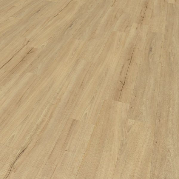 Asheville Oak features light-colored wood planks with a smooth surface and visible natural grain. The staggered arrangement creates a clean, minimalistic appearance.