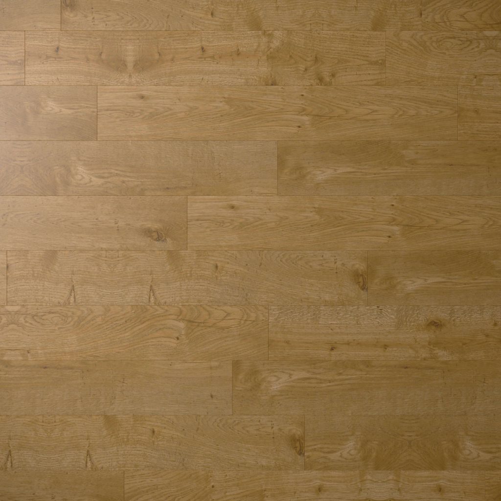 A close-up of the Annapolis Oak wooden floor featuring horizontal planks in a natural, warm brown shade with visible wood grain patterns.