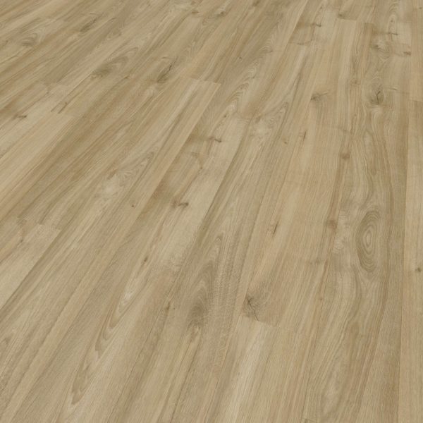 Juventas Oak flooring features light-colored wood with a natural grain pattern and subtle tonal variations. Its clean, even layout creates a warm and inviting atmosphere.