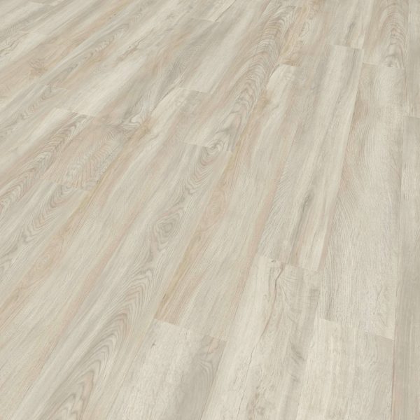 Haliburton* features light-colored wood flooring with a subtle grain, smooth matte finish, and staggered plank layout for a modern, clean look.