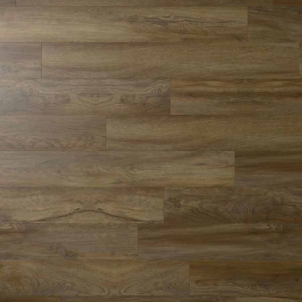A close-up of Larose* wooden floorboards, showcasing a natural brown finish with visible grain patterns, arranged in a staggered layout.