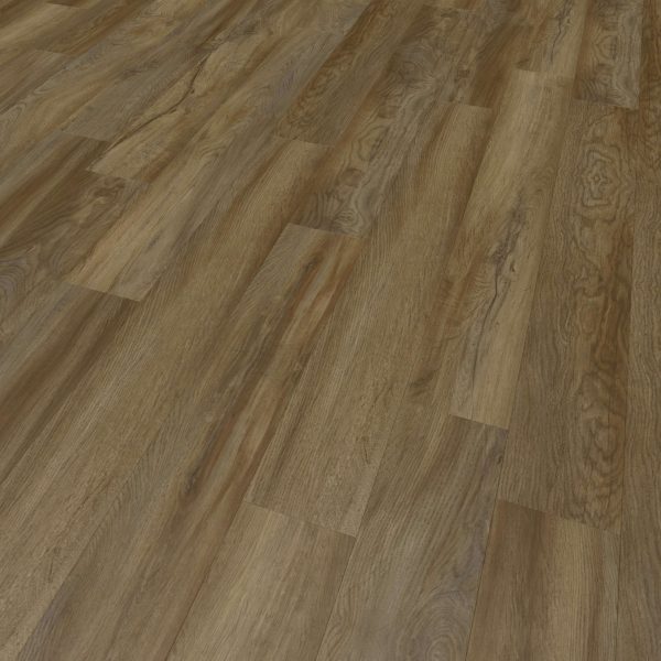 A close-up view of Larose* wooden flooring featuring wide planks in various brown tones and a natural wood grain pattern.