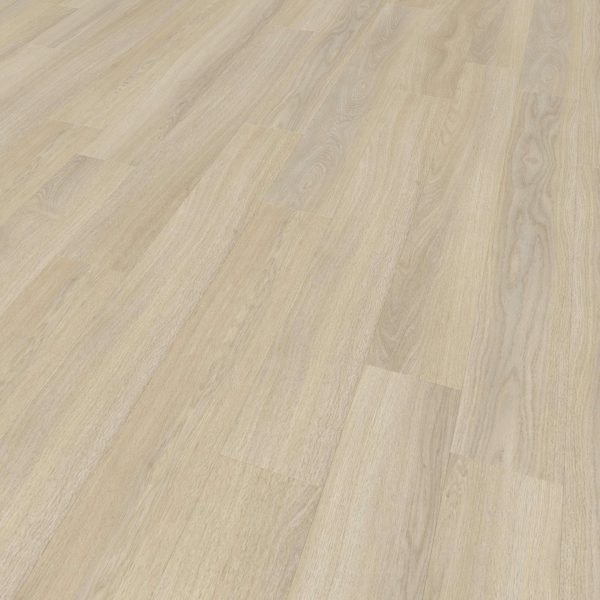 Rondeau features light-colored wooden flooring with a subtle grain pattern and wide planks, arranged side by side for a seamless, smooth, and modern finish.