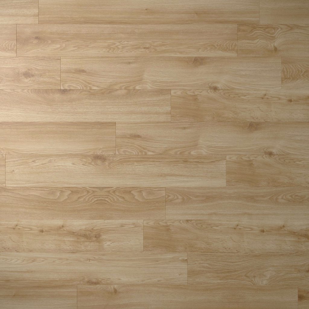 Belvoir* features light-colored wooden planks with a natural wood grain, arranged in a staggered pattern. The smooth, clean surface and even finish enhance its modern appeal.