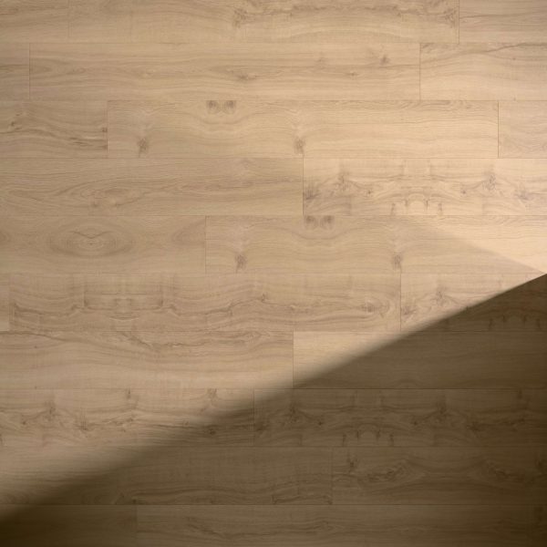 Prescott light wooden floor features visible grain patterns, with a diagonal shadow cast across the lower right corner.