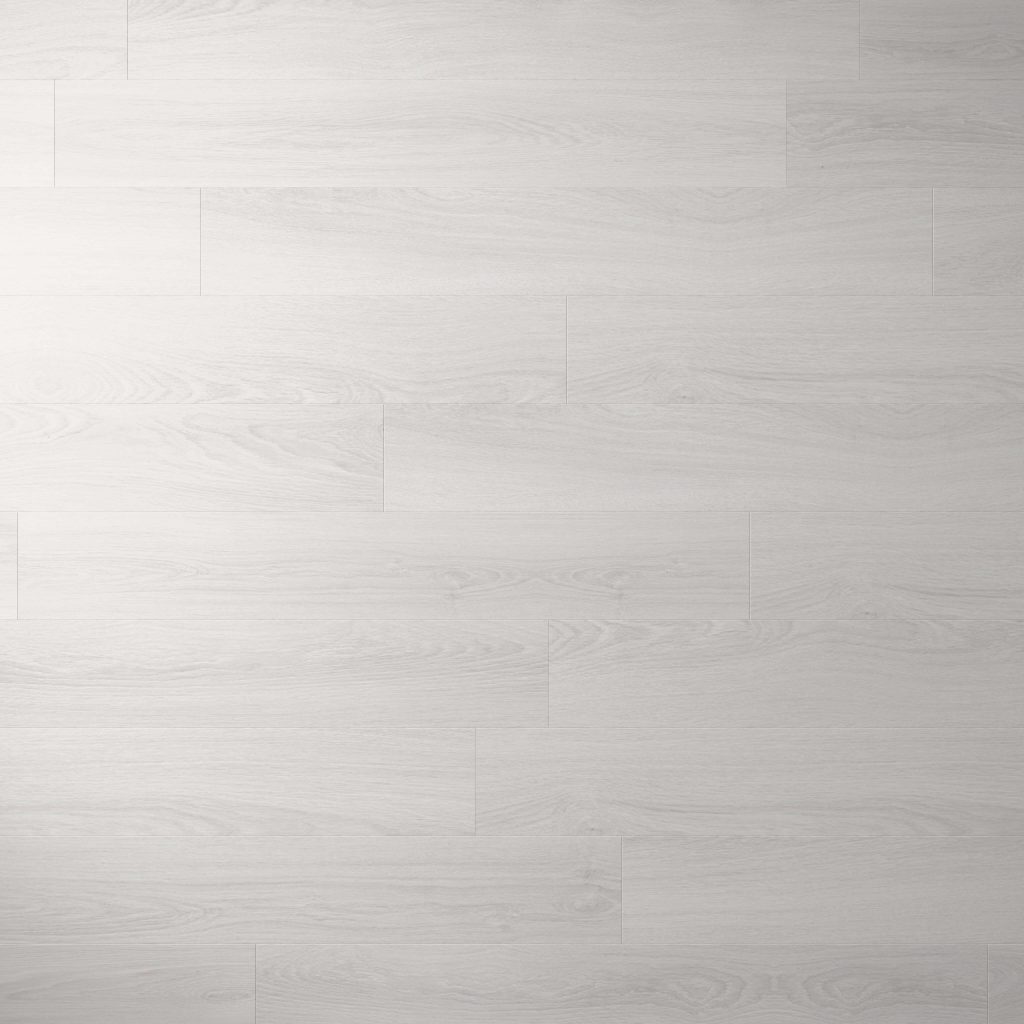 Newborough features light gray wooden planks with a smooth, matte finish. Laid horizontally, the subtle wood grain and natural tonal variations give your space a clean, modern look.