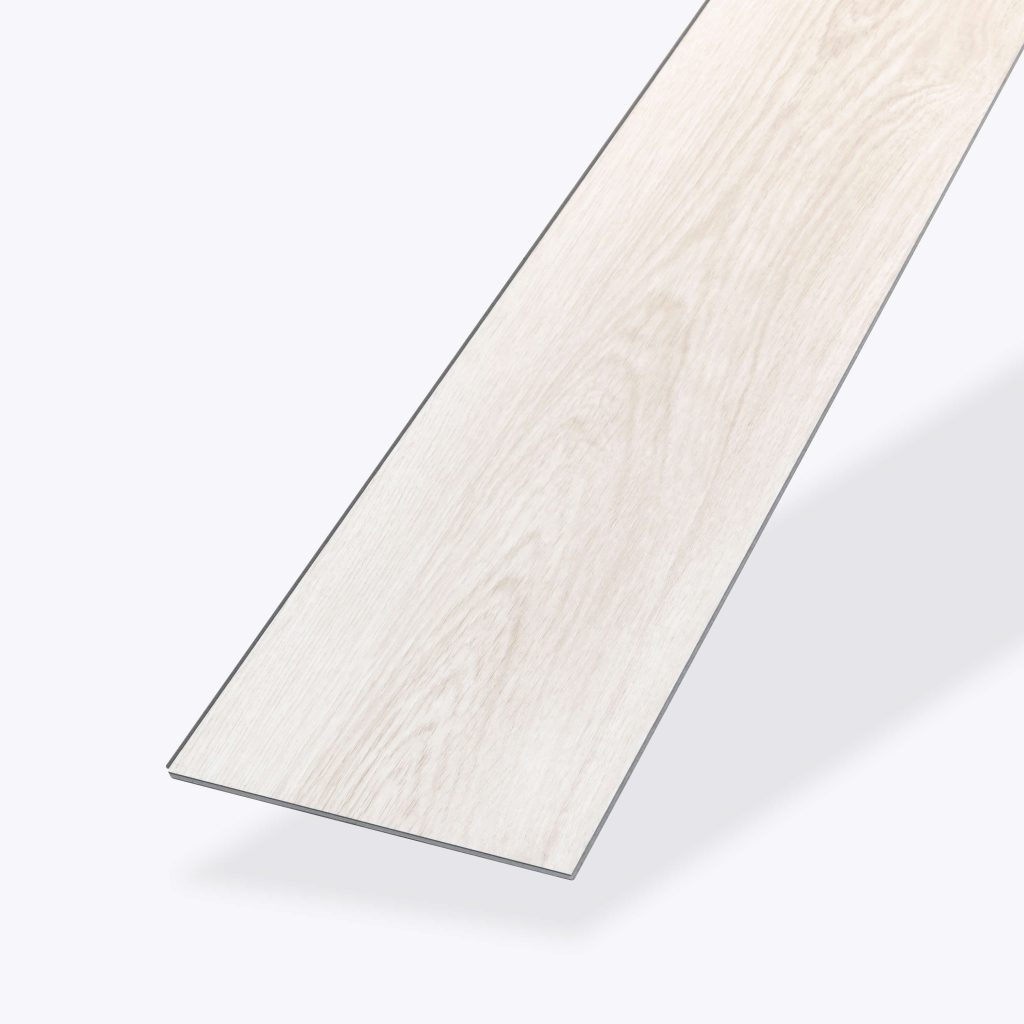 A single Newborough plank of light-colored wood flooring with a subtle grain pattern is displayed on a plain white background.