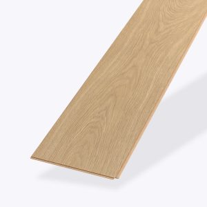 A single plank of Sausalito Oak wood flooring in a light oak color with a subtle grain pattern, displayed on a white background.