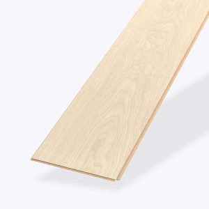A single Tacoma Oak floor plank, light-colored with a subtle grain pattern, is displayed against a plain white background.